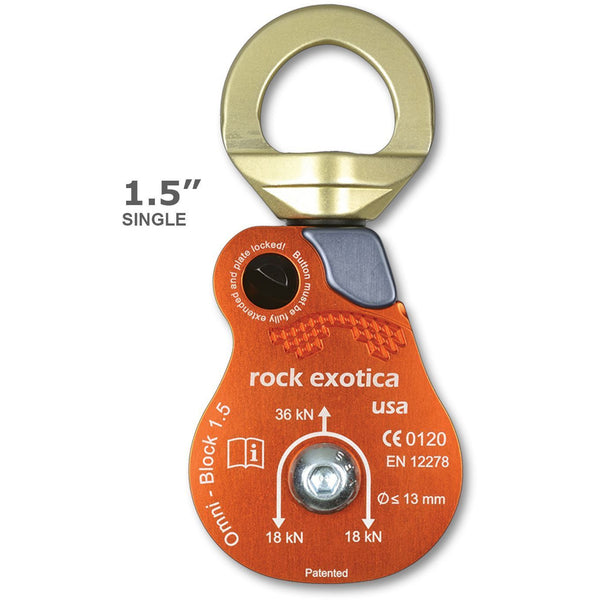 Rock Exotica Omni-Block 1.5-Inch Pulley | Aerial Adventure Tech